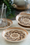 Efes 6 pieces 12cm porcelain tea plate broken white - 6