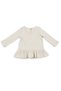 Ecru Rabbit Patterned Girls' Cotton Long Sleeve Sweatshirt - 4