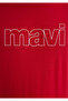 Logo Printed Red T-Shirt Slim Fit / Slim Fit 065781 -34535 - 7