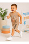 Atabay 122-05-25 Baby Boy Suit Zero Sleeve Shorts Ruff Printed 9/24 Months - 4