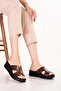 Genuine Leather Comfort Sole Comfortable Daily Slipper Irm.130 Copper
