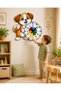 Cute Dog Montessori Kids' Room Educational Wooden Wall Clock - Silent Mechanism, Stylish Design Clock - 3
