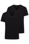 US Polo Assn90001 Men's King Size 2-Piece V-Neck T-Shirt-Black