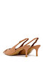 Women's Beige Open-Back Thin Heeled Patent Leather Shoes 26Pfd121016 - 7