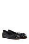 Women's Black Shoes, Leather Ballerinas 26Pfd420318 - 2