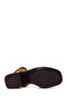Women's Tan Ankle Buckle Thick Heeled Suede Leather Sandals 26Sfd362210 - 6