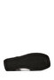 Women's Black Leather Sandals with Filled Heels 26Sfd200818 - 5