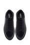 Men's Black Lace-Up Thick Soled Genuine Leather Sneaker, Winter Sports Shoes 25Wfd631018 - 7