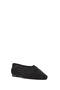 Women's Black Stone Genuine Leather Ballerinas, Summer Shoes 25Sfd1817Ts - 6