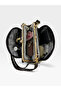 White Women's Scholarship 4-Compartment Adjustable Crisscross Straps Soft Faux Leather Shoulder and Crossbody Bag - 5