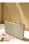 Nude Color Satin Evening Dress Bag Evening Bag Engagement Wedding Bag - 5