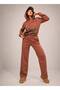 Women's Leopard Detail Winter Tracksuit Set - 2