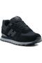 Unisex Black Genuine Leather Comfortable Daily Sports Shoes - 4