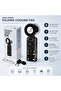 Portable High-Speed Folding Cooling Fan, Rechargeable Handheld with Digital Battery Display, 3 Speed Adjustable Mini Fan - 3