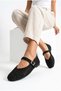 Black Women's Knitted Ballerina Shoes Women's Shoes Casual Shoes - 4