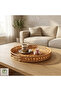 Asel Handmade Rattan Tray 30 cm – Premium Round Decorative & Serving Tray - 3