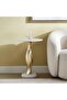 Thalassa Drink Table Marble - White & Gold - 2