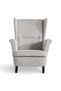 Regency Wing Accent Chair - Light Brown - 7