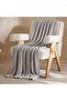 Marino Textured Soft Knitted Blanket 130x170cm-grey