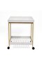 Zeller 2 Tier Side Trolley With Tray 55x34x63cm-natural/white - 4