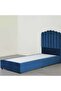 ANNA SINGLE BED VELVET BLUE 90X200 CM - 5