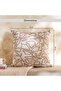 Boho Embroidery Down Feel Filled Cushion 50x50cm-rust - 5