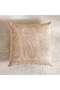 Floral Paisley Embroidered Filled Cushion 45x45cm - Beige - 5