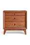Lyrah Night Stand With 3 Drawers - Walnut - 4