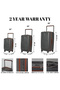 Wide Handle Luggage | Trunk model | Fashion Large Capacity USB Port-GREY - 8