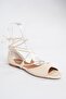 Beige Women's Sandals 9726547309 - 3