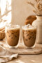 2 Pcs Double Wall 300ml Glass Cup |   Double Wall Glass Latte Glass