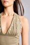 Fitted Halter Neck Ribbed Tank Top H5957Ax26Sm - 7