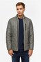 Gri Slim Kapitone Mont - 5
