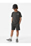 Cotton Crew Neck Short Sleeve 2-Piece T-Shirt Shorts Set - 2