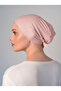 Lycra Comfortable Practical Anti-Sweat Seamless Hijab Bonnet Ready-To-Wear Bonnet - Powder - 3