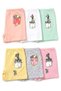 Girl's 6-Piece Cotton Boxer Printed Underwear Comfort (8713-6) - 2