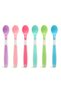 Soft Tip Colored Baby Spoons |   3 Months+ |   Set of 6 |   Bpa Free