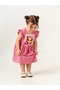 Girl's Short Sleeve Lycra Combed Cotton Printed Dress - 6