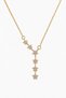 Women's Steel Necklace Full Zircon Row Star Y Necklace
