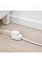 KOPPLA Extension cord, earthed white, 5 m - 2
