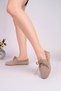 Gabbel 300 Mink Suede Lace-Up Women's Ballerinas - 2