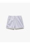 Loose Fit Bow Detailed Striped Shorts Pajama Bottoms - 4