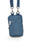 Krinkıl/Klinkır Imported Waterproof Shoulder Strap Crossbody Mini Mobile Phone Carrying Bag Wallet Blue K001 - 4