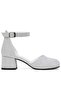 Merida Silver Glitter Thick Heeled Girl's Heeled Shoes - 3