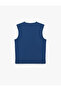 Cotton Sleeveless Comfortable Fit Crew Neck Printed Sports Tank Top - 4