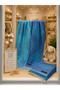 100% Cotton Natural Peshtemal |   Soft Textured |   Fast Drying |   Turquoise Blue - 7