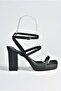 Black Thick Heeled Casual Women's Shoes M282462709 - 7