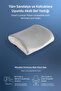 Visco Orthopedic Lumbar Support Pillow, Office, Car, Chair, Seat, Back Pillow Cushion, 38X33X12 cm - 4