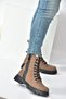 Mink Genuine Leather Nubuck Daily Women's Boots N555102801