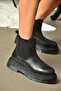 R555235103 Black Genuine Leather Women's Boots